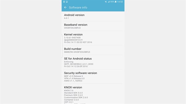Android software version