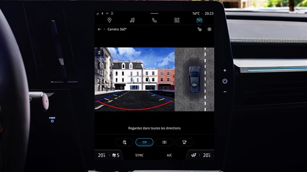 360° around view 3D camera Megane E-tech