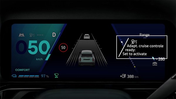 stop and go adaptive cruise control - R4 E-Tech electric - Renault