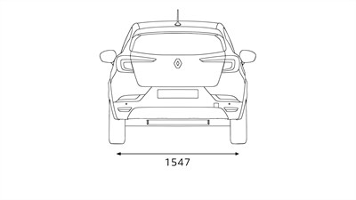 Renault CAPTUR rear dimensions