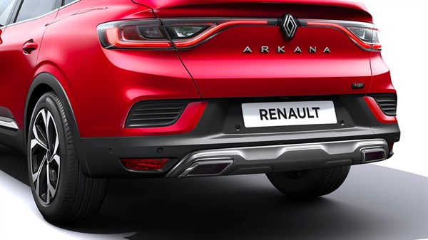 Renault Arkana E-Tech full hybrid - accessories - rear skid plate with twin exhaust pipe