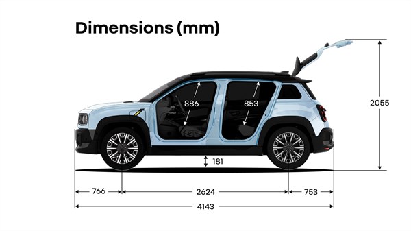 Height dimensions - Renault 4 E-Tech electric