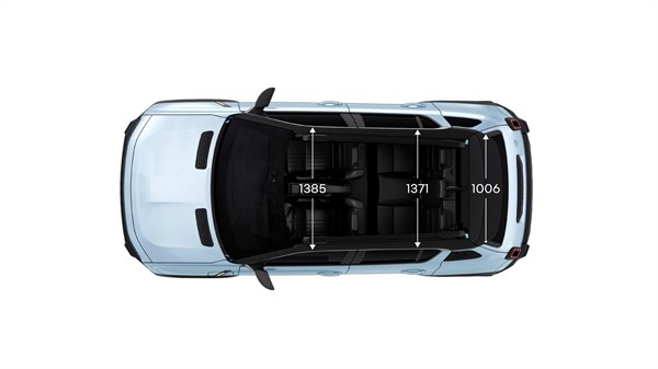 Rear dimensions - Renault 4 E-Tech electric