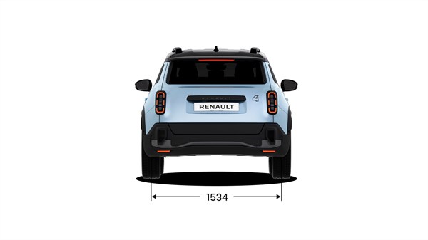 Rear dimensions - Renault 4 E-Tech electric