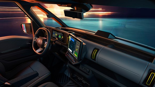 new Renault Trafic Van E‑Tech electric - three-panel windscreen for maximum visibility