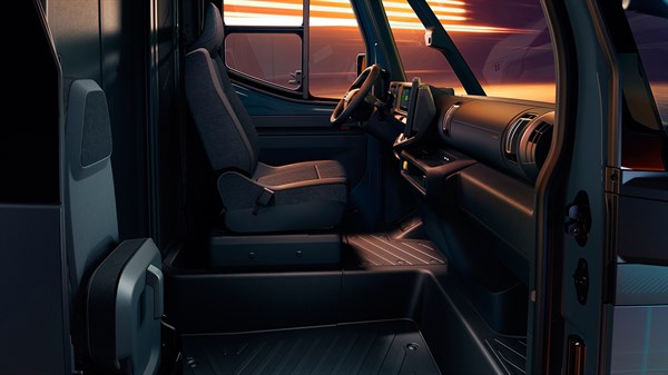 Renault Estafette E-Tech electric - folding seat for occasional use