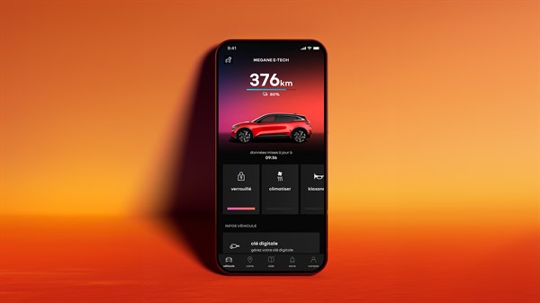 charge Megane on the road - Renault Megane E-Tech electric