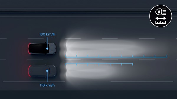 Renault Megane E-Tech electric - adaptive vision LED lights