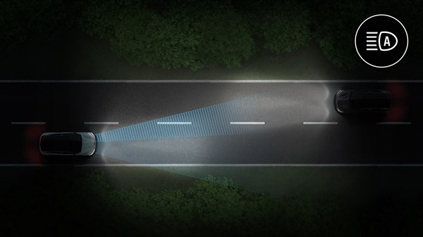 Renault Megane E-Tech electric - automatic high low beam