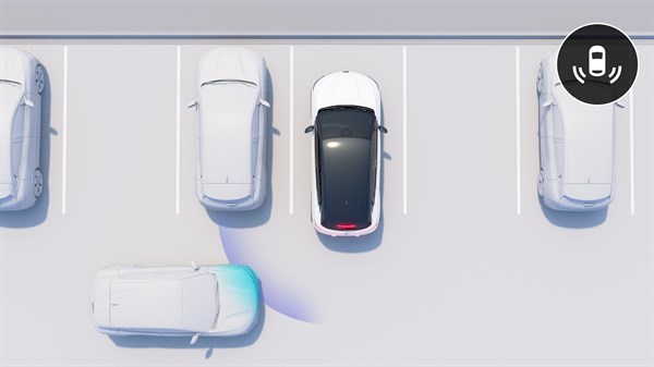 Renault Megane E-Tech electric - rear cross parking alert