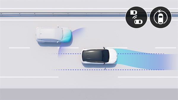 Renault Megane E-Tech electric - blind spot warning 