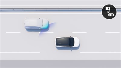 Renault Megane E-Tech electric - blind spot warning