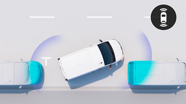 Renault Trafic Passenger - front, rear and side sensors