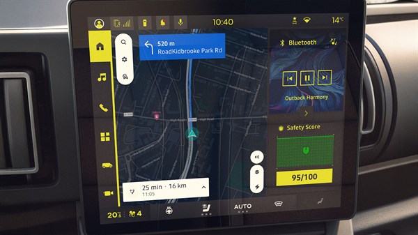 new Renault Trafic Van E-Tech electric - customised navigation and itineraries