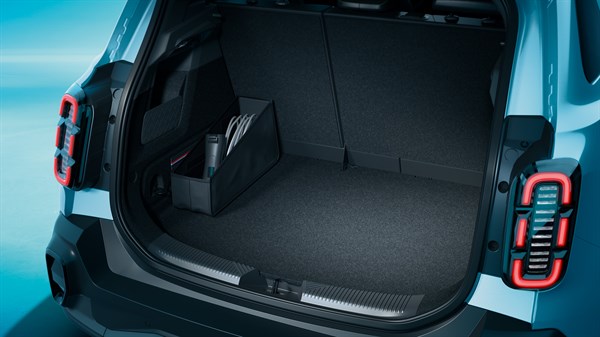 foldable storage for charging cable - Renault 4 E-Tech electric