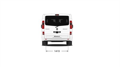 Renault Trafic Passenger rear dimensions