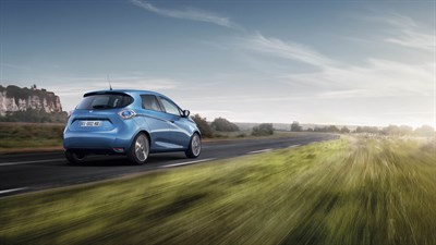 Renault car on the road